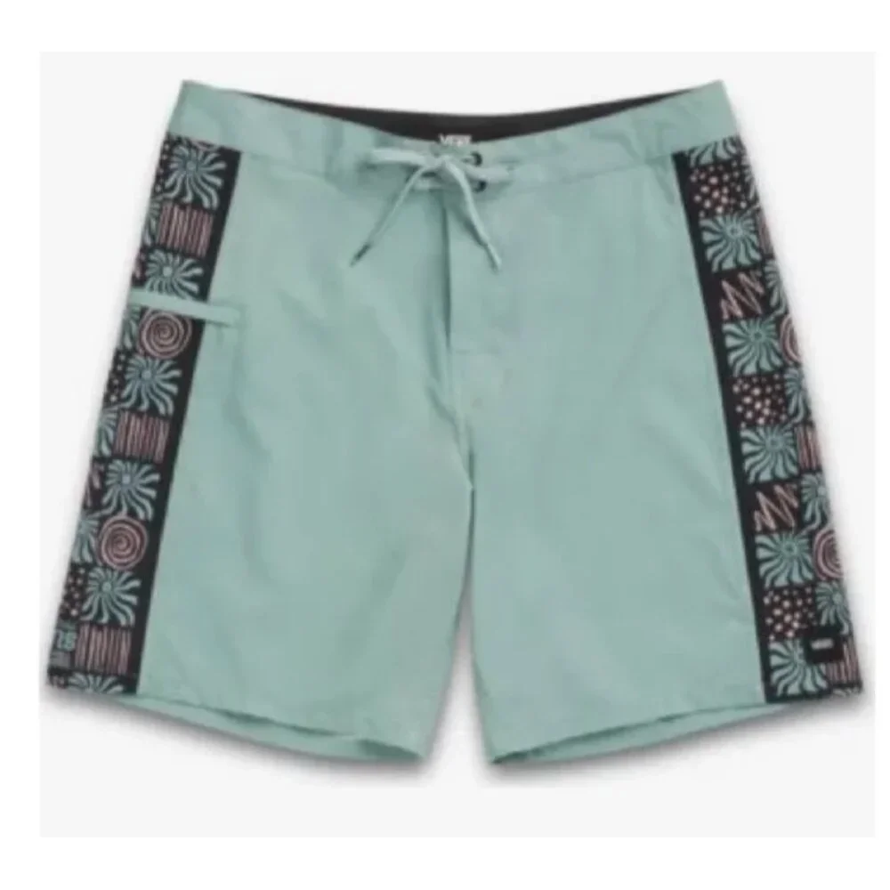 Vans Sidelines Board Shorts Size 38 Men’s “Off The Wall” NWT $54 Swim Pockets